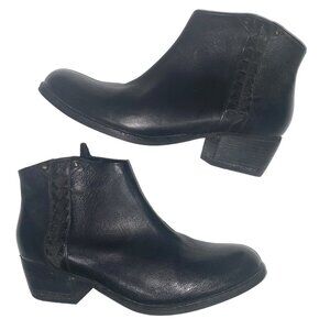 Clarks Black Leather Ankle Boots